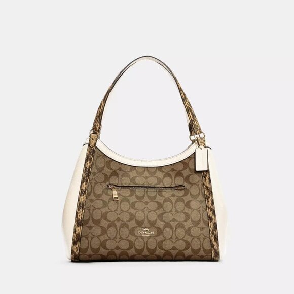 Brand New Coach Kristy Shoulder Bag In Colorblock Signature Canvas